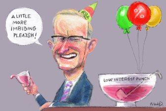 RBA governor Phil Lowe: A bit more imbibing please.