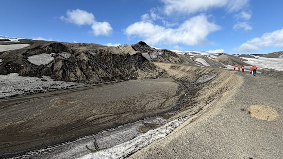 The caldera at Telefon Bay, Deception Island.