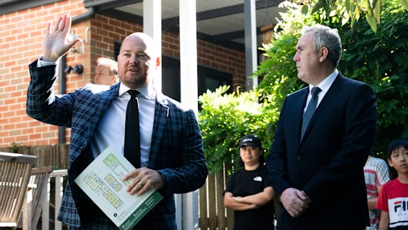 Auctioneer Ricky Briggs took an opening offer of $2.7 million.