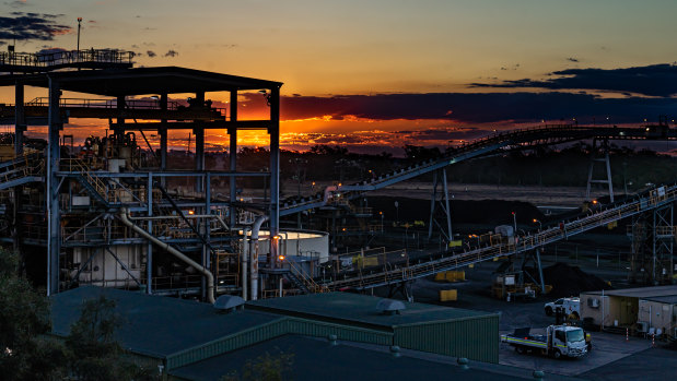 The New Acland coal mine washplant in Queensland’s Darling Downs.