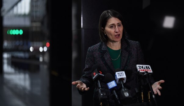 Gladys Berejiklian ... by Christmas "there shouldn't be an excuse for any state to have a border that isn't open with NSW".