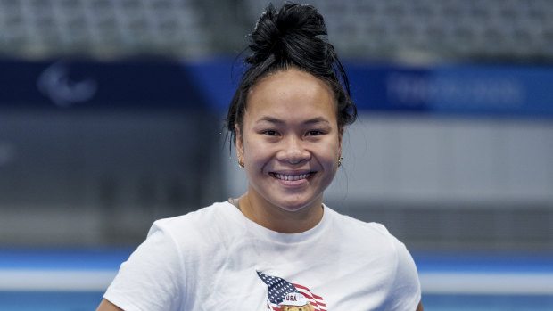 Haven Shepherd poses for a photo ahead of the Tokyo Paralympics. 