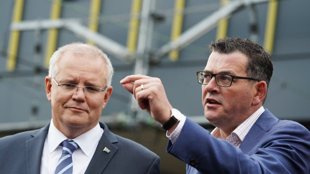 Prime Minister Scott Morrison and Premier Daniel Andrews have vowed to co-operate on Melbourne's airport rail project.