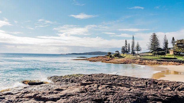 Eight kids across two families for a  two-week break of salt, sun, sand  and fishing at Horseshoe Bay.