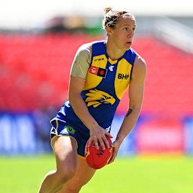 Swanson in action in 2023. 