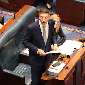 Zempilas in Parliament on Tuesday.