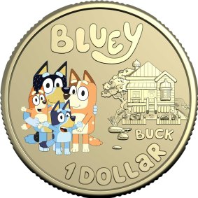 One of the Bluey themed $1 coins.