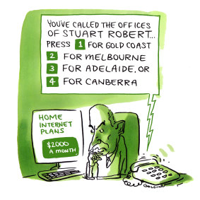 Think global, act national: Stuart Robert's sprawling office empire