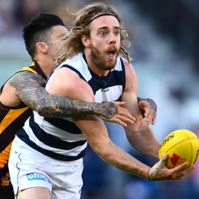 Cam Guthrie and his Cats teammates will take on Richmond in the grand final rematch.