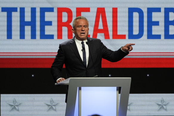 Independent presidential candidate Robert F. Kennedy Jr at a campaign event in West Hollywood last week.