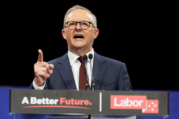 Albanese says Labor can be the change Australia needs. 