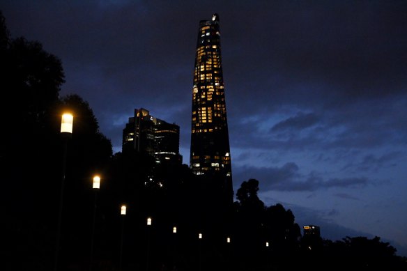 The Crown building in Barangaroo.