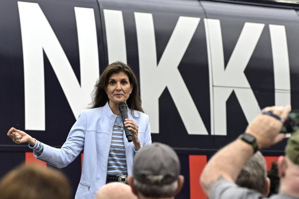 Nikki Haley is trying to steer the conversation towards the ages of Trump, 77, and Biden, 81.