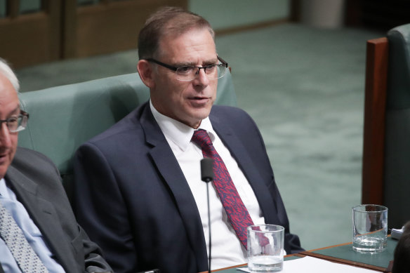 Federal Labor MP Anthony Byrne in parliament in 2018.