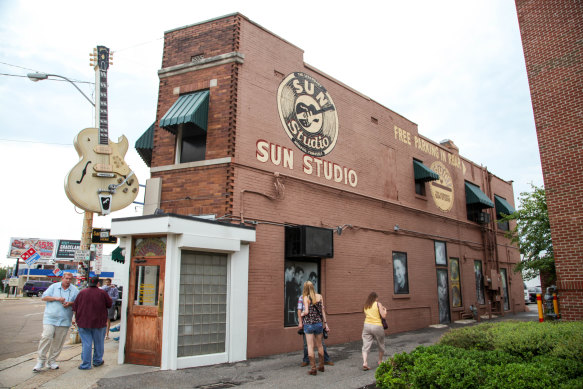 The original Sun Studio in Memphis, Tennessee where Elvis’ recording career began.