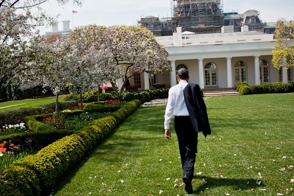 President Barack Obama in the Rose Garden in 2011.