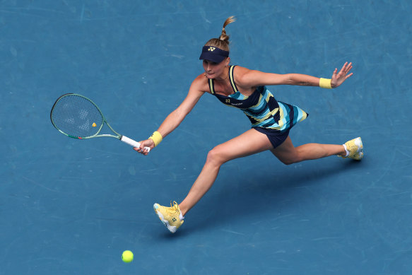 Dayana Yastremska will play her first grand slam quarter-final after defeating two-time Australian Open champion Victoria Azarenka. 
