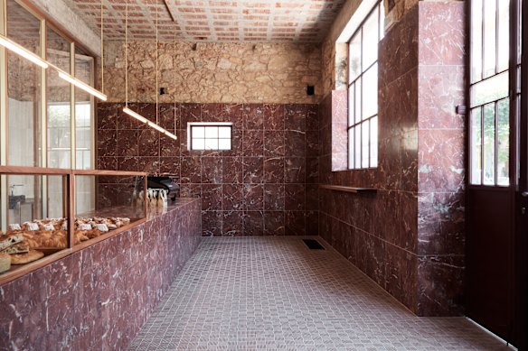 Chania’s Red Jane Bakery is decked out in marble.