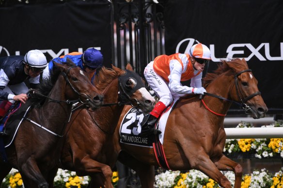 Vow And Declare wins the 2019 Melbourne Cup.