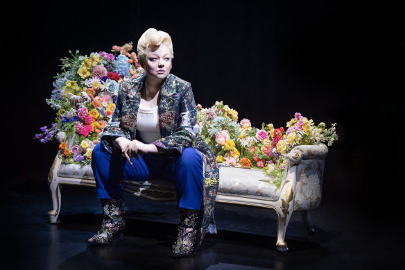Sarah Snook in the production of Dorian Gray.