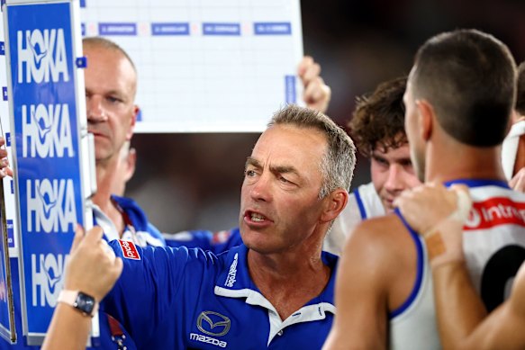Alastair Clarkson and the Roos recorded a sorely needed win over the Bombers on Saturday night.