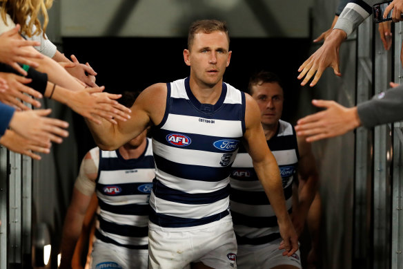 Joel Selwood is a favourite with Cats fans.