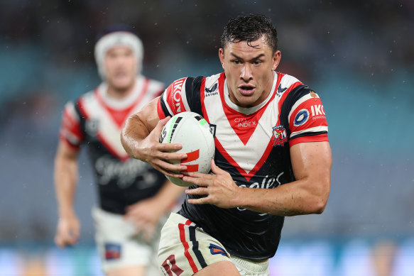Joseph Manu will play fullback for the Roosters on Thursday night.