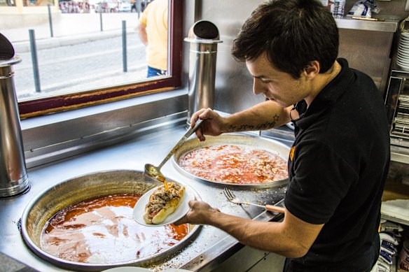 Late-night institution Conga has been serving bifanas – marinated pork sandwiches – since 1976.