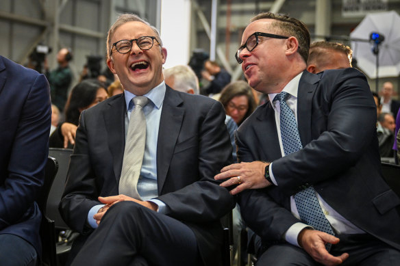 Albanese said he had the same relatio<em></em>nship with former Qantas chief executive Alan Joyce as he did with the boss of rival airline virgin Australia.