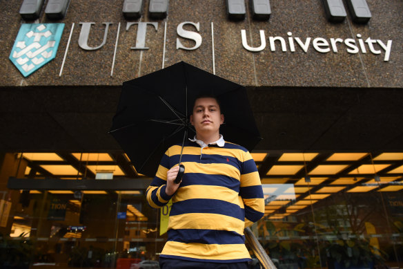 Sam Silcock is a student representative at UTS.