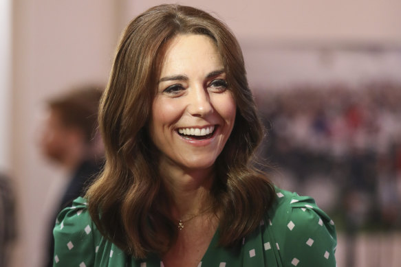 In a move straight from the Queen’s playbook, Catherine wore all green, the Irish national colour, upon arrival for the royal couple’s tour of Ireland.