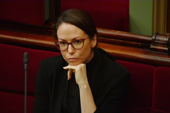 Attorney-General Jaclyn Symes in the upper house.