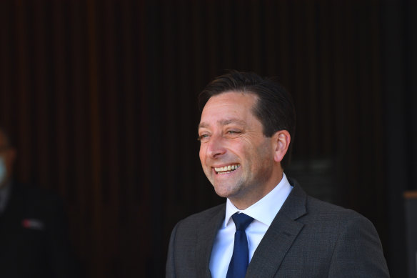 Opposition Leader Matthew Guy. 