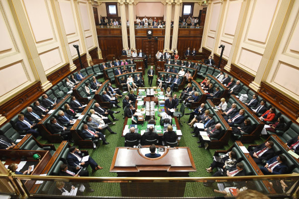 Opening of Victoria’s 59th Parliament. 