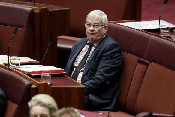 Brian Burston was elected with One Nation but defected to the crossbench and then joined Clive Palmer's party.