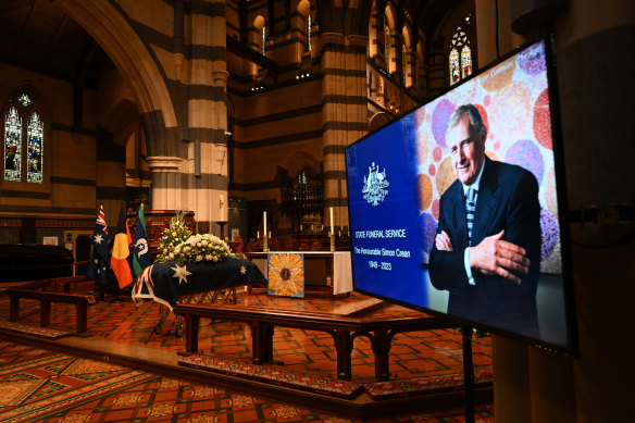 Simon Crean was farewelled at a state funeral in Melbourne.