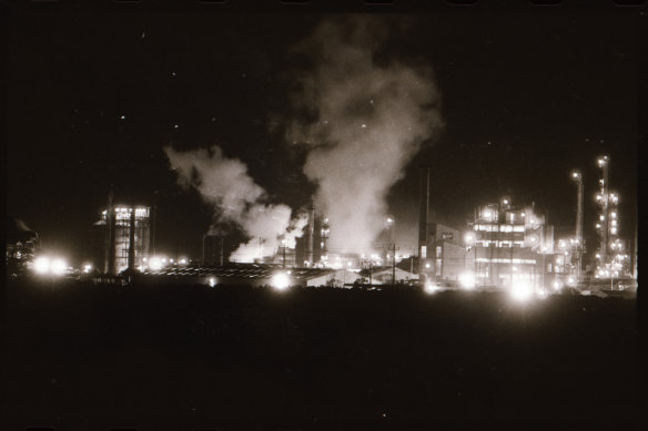 The explosion at the Altona chemical plant.