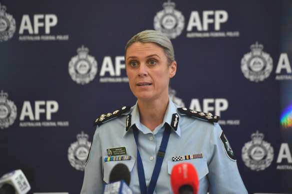 AFP Deputy Commissioner Krissy Barrett.