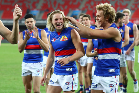 Cody Weightman kicked a goal with his first touch in AFL.