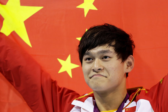Chinese swimmer Sun Yang. 
