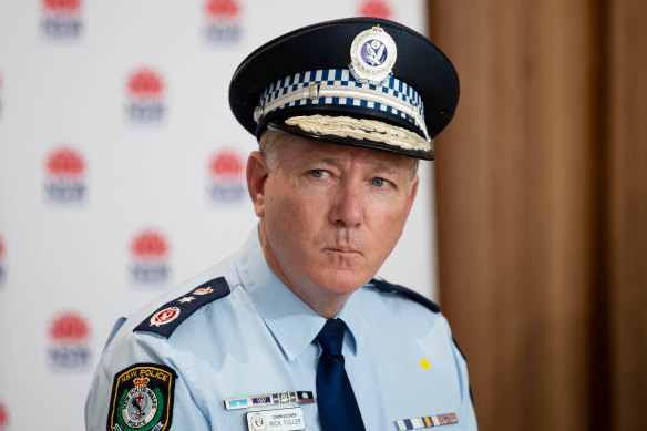 Outgoing NSW Police Commissioner Mick Fuller 