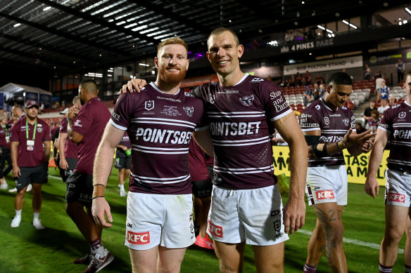 Brad Parker and Tom Trbojevic return for Manly to face Brisbane on Friday night.