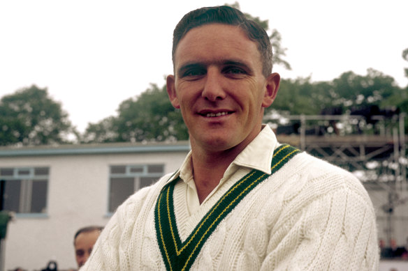 Australian great Alan Davidson during his career.