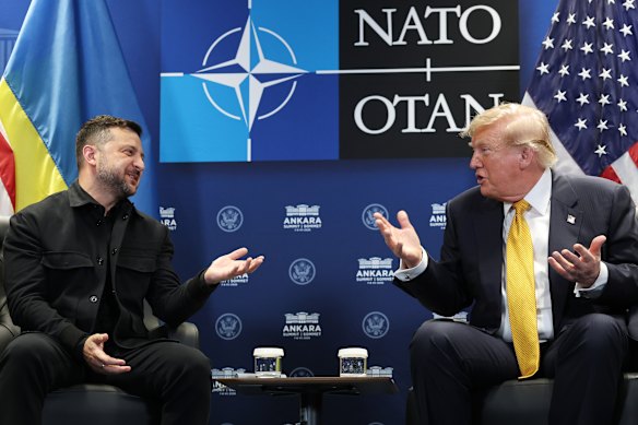 Volodymyr Zelensky enjoyed a much more convivial meeting with Trump than his infamous February 2025 encounter at the White House.