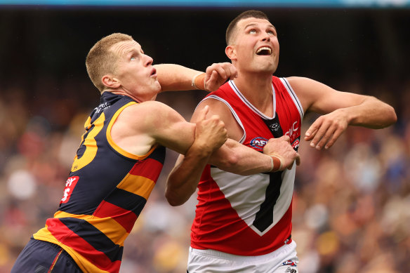 Adelaide ruckman Reilly O’Brien is a restricted free agent this year.