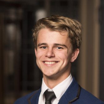 NSW Schools Debating Team member James Price. 