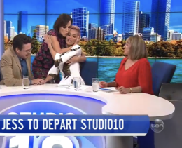 Natarsha Belling hugged Rowe after her announcement.