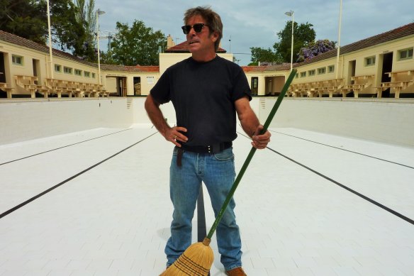 John ‘Tav’ Taverner at Manuka Pool which his family managed for almost six decades from 1955 to 2012.