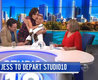 Natarsha Belling hugged Rowe after her announcement.