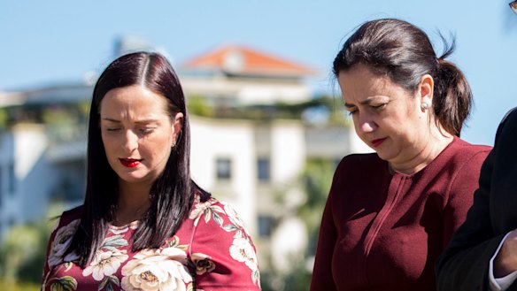 Keppel MP Brittany Luaga (pictured with Premier Annastacia Palaszczuk) has campaigned for name changes.